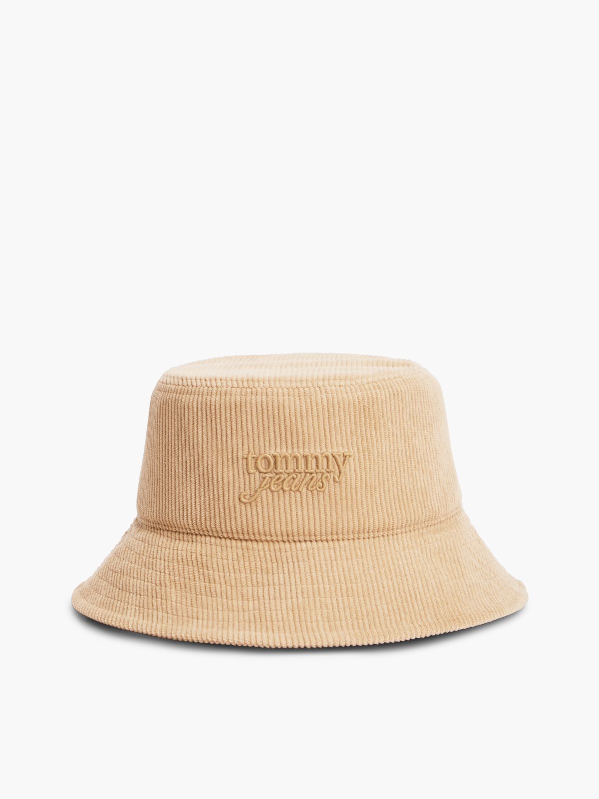 Tommy Jeans Script Corduroy Bucket Hat — Safari Canvas