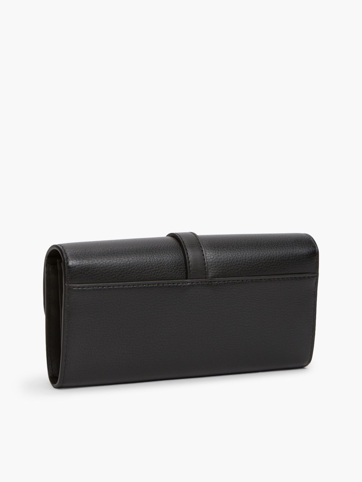 Buckle Monogram Chain Strap Wallet — Black
