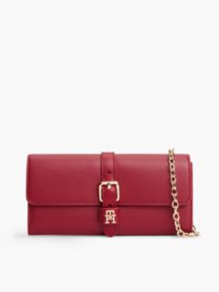 Buckle Monogram Chain Strap Wallet — Autumn Red 1