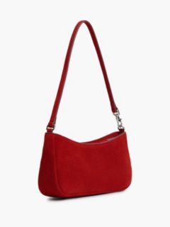 Tommy Jeans Suede Shoulder Bag — Arizona Red Suede 3