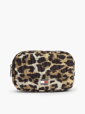 Женский несессер Tommy Hilfiger Tommy Jeans Leopard Print Toiletry Bag, цвет: Леопардовый с принтом