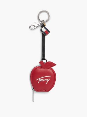 Женский брелок Tommy Hilfiger Tommy Jeans Apple Coin Purse Bag Charm, цвет: Красный — фото 2