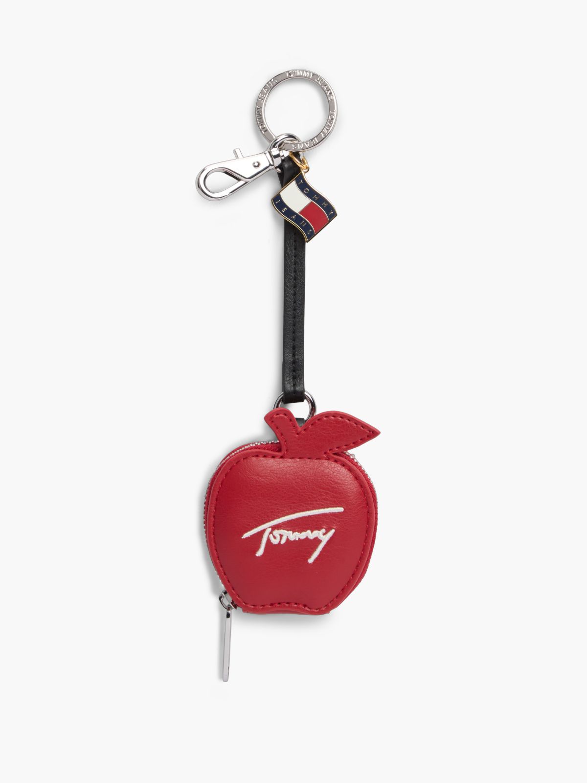 Tommy Jeans Apple Coin Purse Bag Charm — Arizona Red