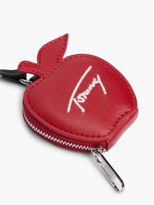 Женский брелок Tommy Hilfiger Tommy Jeans Apple Coin Purse Bag Charm, цвет: Красный — фото 3