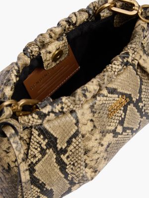 Женские сумки Tommy Hilfiger Snake-Embossed Leather Mini Crossbody — фото 4