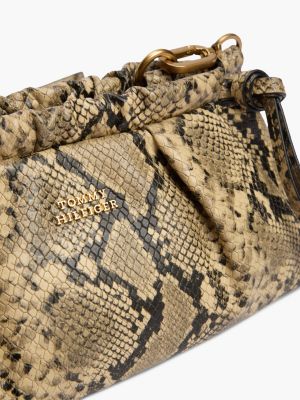 Женские сумки Tommy Hilfiger Snake-Embossed Leather Mini Crossbody — фото 5