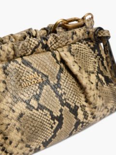 Snake-Embossed Leather Mini Crossbody — Snake 5