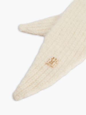 Женские худи Tommy Hilfiger Monogram Logo Knit Hood, цвет: Sugarcane — фото 3