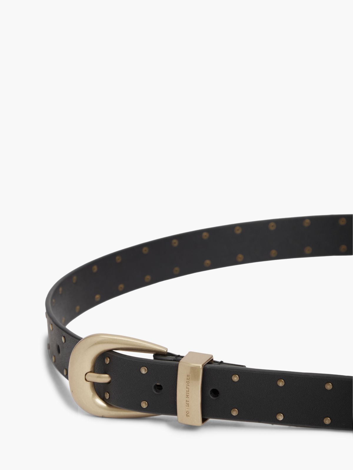 Leather Western Belt — Black