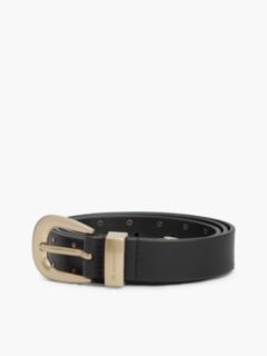 Leather Western Belt — Black 4