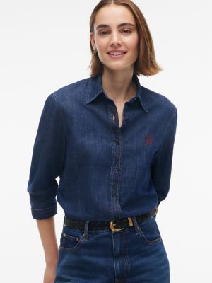 Женский ремень Tommy Hilfiger Leather Western Belt, цвет: Чёрный — фото 5