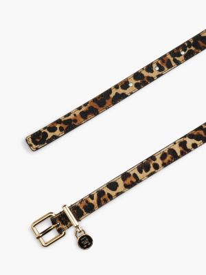 Женский ремень Tommy Hilfiger Leopard Print Calf Hair Belt, цвет: Cheetah — фото 2