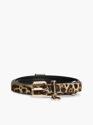 Женский ремень Tommy Hilfiger Leopard Print Calf Hair Belt, цвет: Cheetah — фото 3