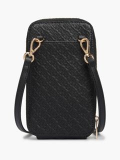 Allover Monogram Debossed Phone Wallet — Black 2