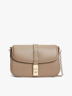 Monogram Turnlock Chain Strap Crossbody, Tundra Moss