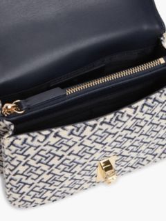 Jacquard Monogram Turnlock Crossbody — Space Blue 4