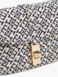 Jacquard Monogram Turnlock Crossbody — Space Blue 5