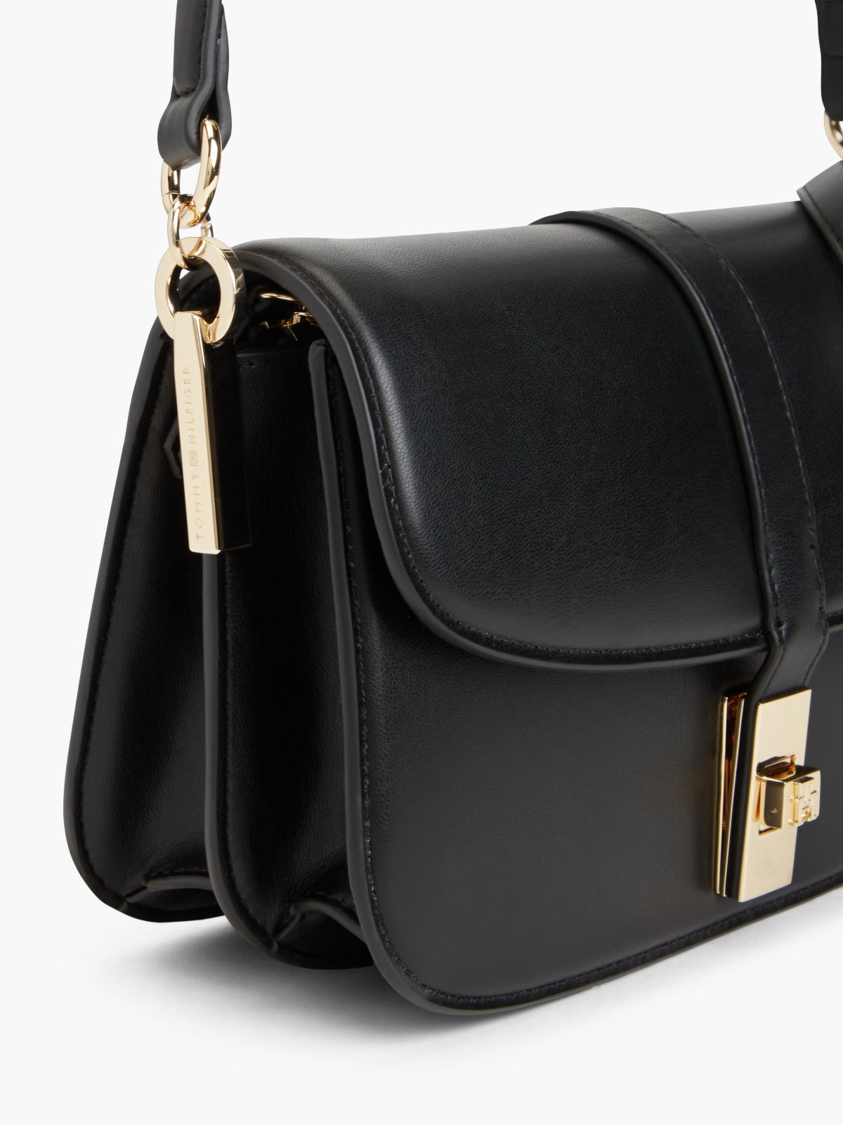 Monogram Turnlock Crossbody Bag — Black