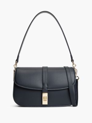Monogram Turnlock Crossbody Bag, Space Blue