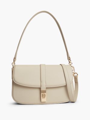 Monogram Turnlock Crossbody Bag, Light Sandalwood
