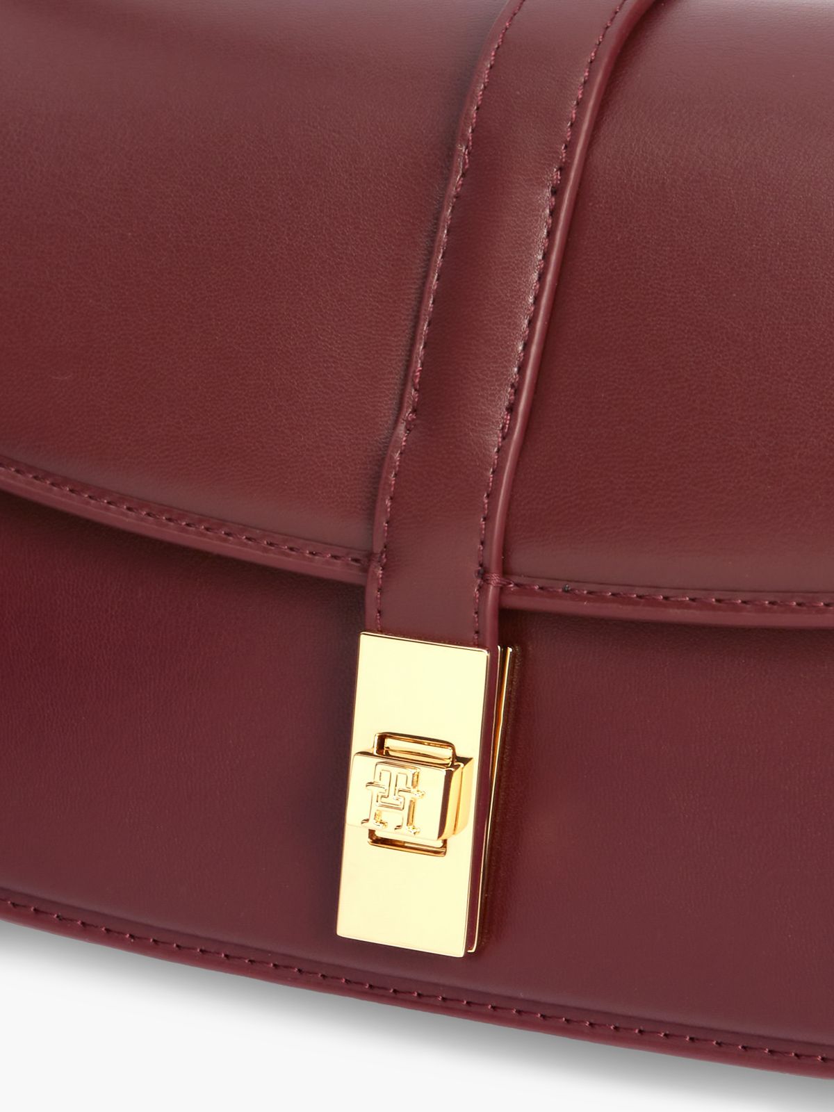 Monogram Turnlock Crossbody Bag — Oxblood