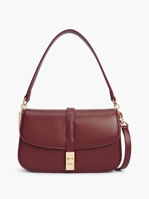 Monogram Turnlock Crossbody Bag, Oxblood
