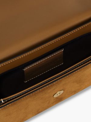 Tommy Hilfiger Script Monogram Suede Crossbody Bag — фото 4