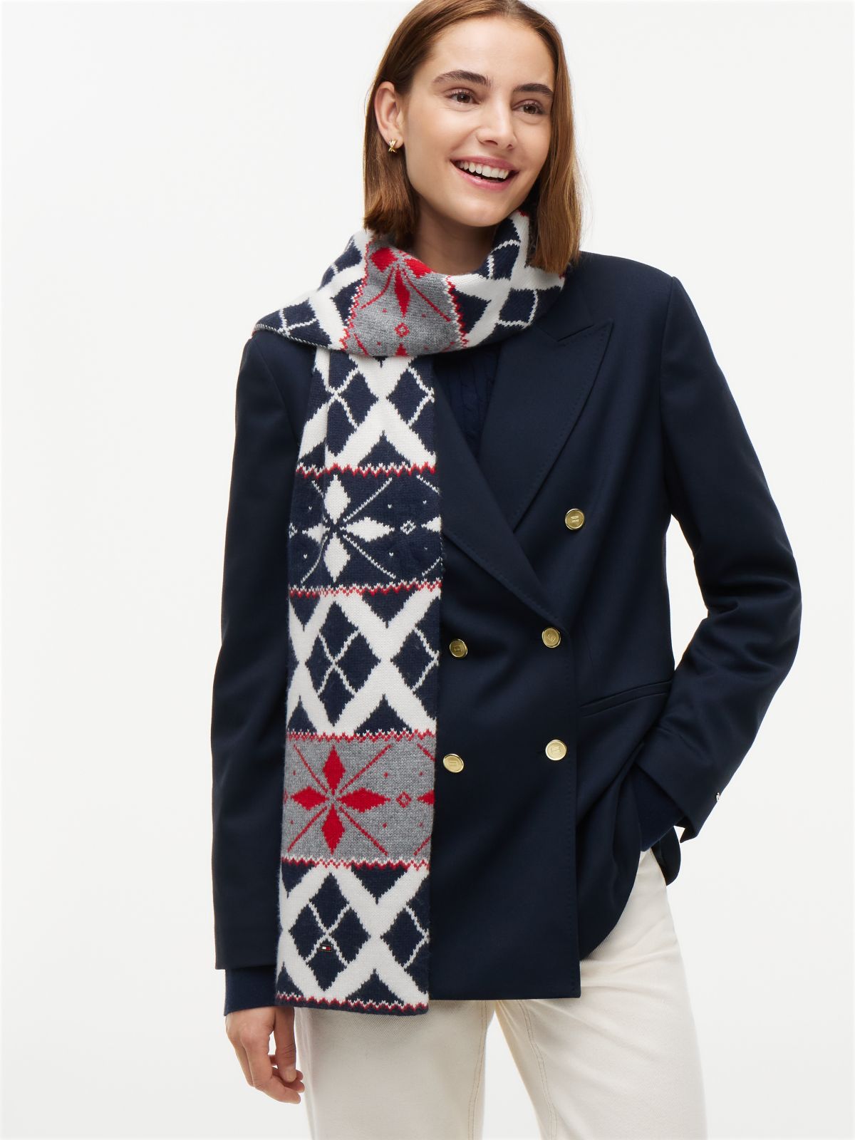 Fair Isle Patchwork Scarf — Fair Isle