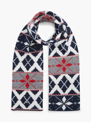 Fair Isle Patchwork Scarf, Fair Isle