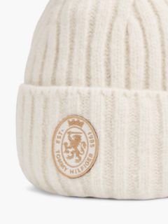 Crest Logo Patch Pom Beanie — Sugarcane 3