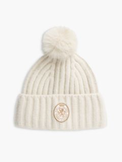Crest Logo Patch Pom Beanie — Sugarcane 1