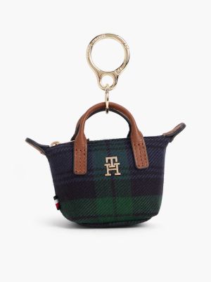 Женский брелок Tommy Hilfiger Tartan Coin Purse Bag Charm, цвет: Клетчатый — фото 1