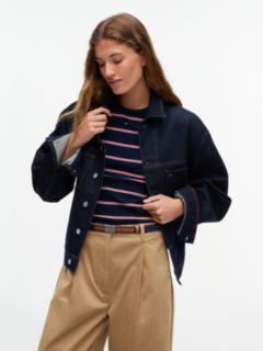 Tommy Jeans Badge Buckle Denim Belt — Denim Dark 5