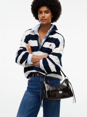 Женская сумка Tommy Jeans Patent Leather Shoulder, цвет: Лаковая кожа — фото 2