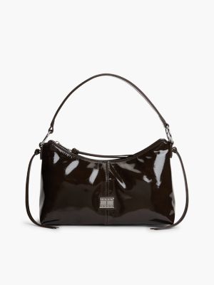 Tommy Jeans Patent Leather Shoulder Bag, Patent Leather
