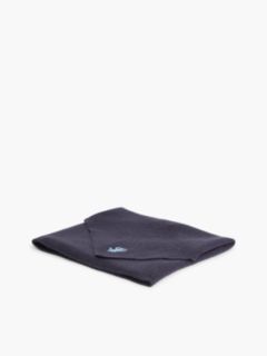 Wool-Cashmere Blend Triangle Scarf — Space Blue 3