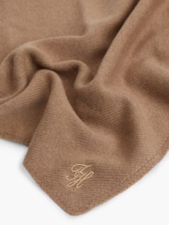 Wool-Cashmere Blend Triangle Scarf — Tundra Moss 2