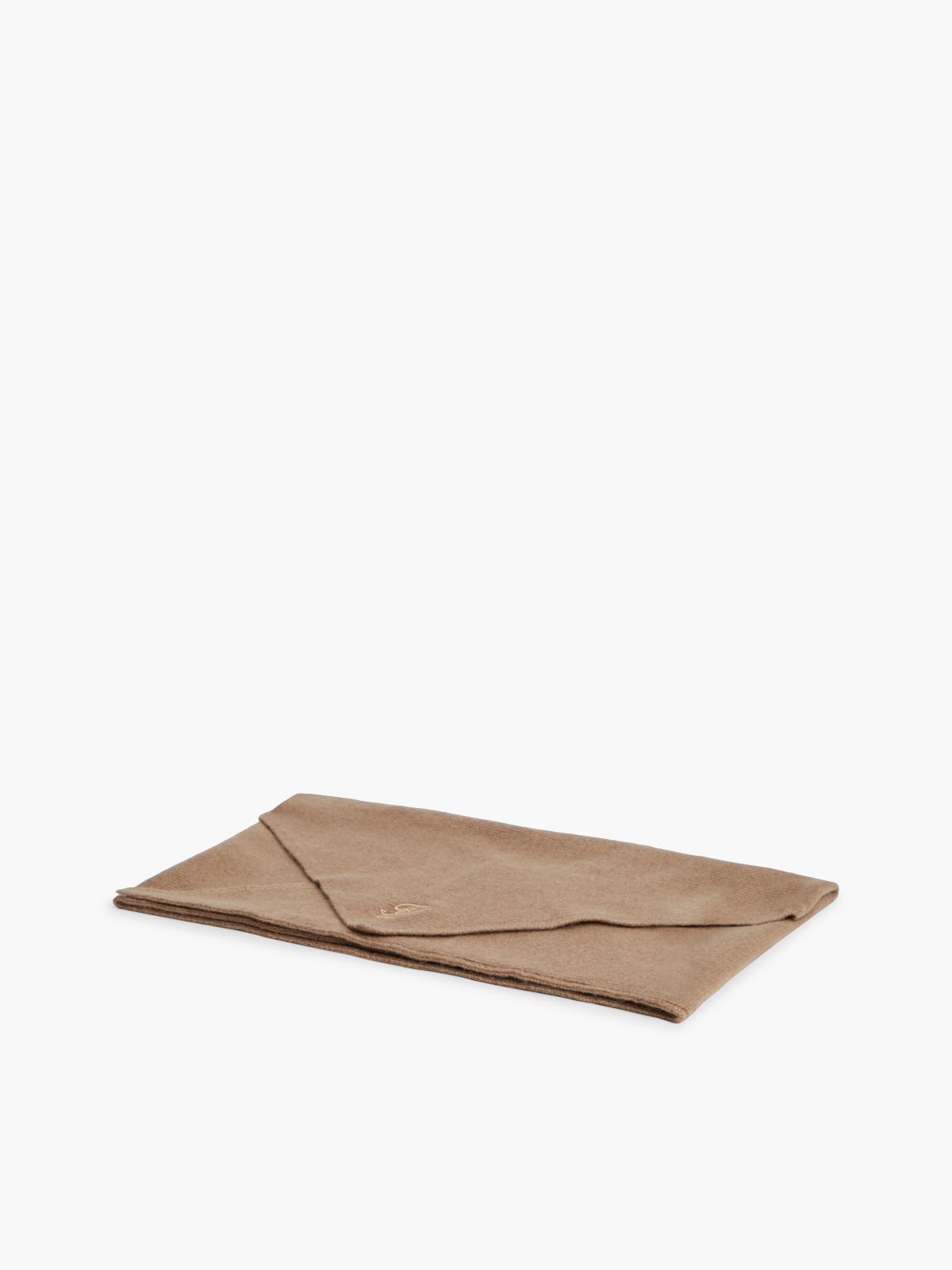 Wool-Cashmere Blend Triangle Scarf — Tundra Moss