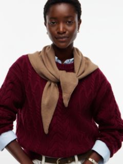 Wool-Cashmere Blend Triangle Scarf — Tundra Moss 4