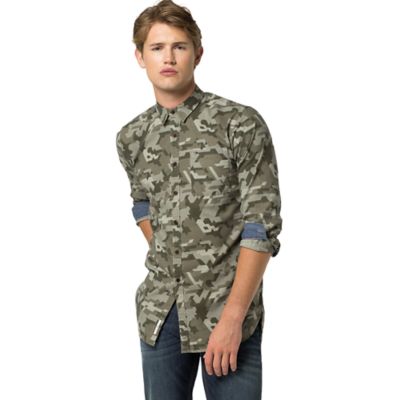 tommy hilfiger camo shirt