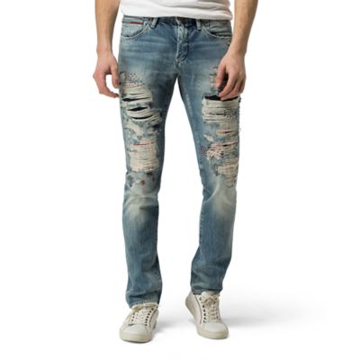 tommy hilfiger ripped jeans mens