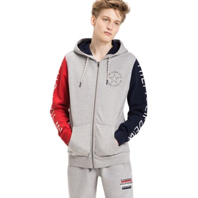 tommy hilfiger colorblock hoodie dress