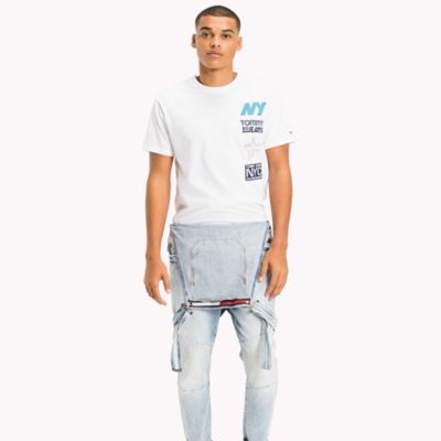 tommy jeans multi logo t shirt
