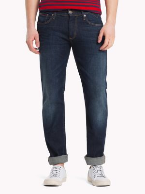 mid rise straight fit jeans