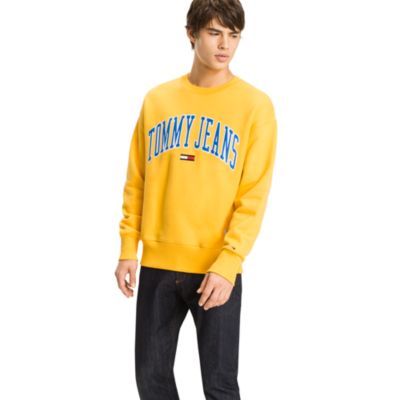 tommy hilfiger men's collegiate logo sweatshirt