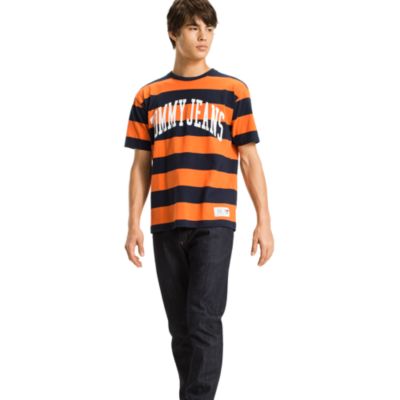 tommy jeans collegiate stripe tee