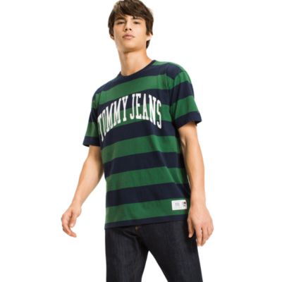 tommy jeans collegiate stripe tee