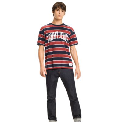 tommy jeans collegiate stripe tee