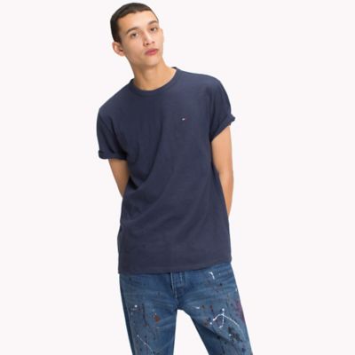 Blue Tommy Jeans Men/'s Essential T-Shirt