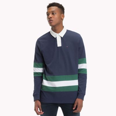 tommy hilfiger color block rugby shirt